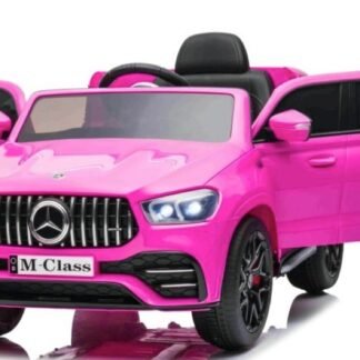 venta Mercedes M-CLASS 12v, asiento de cuero, neumáticos de goma EVA, ROSA-PINK, MANDO RC -  INDA286-AC-W166PINK